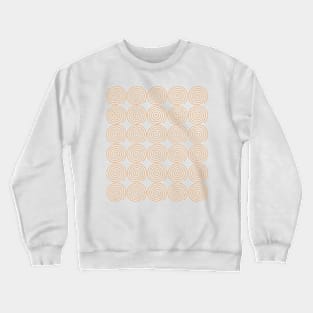 Geometric orange spirals - relaxing pattern Crewneck Sweatshirt